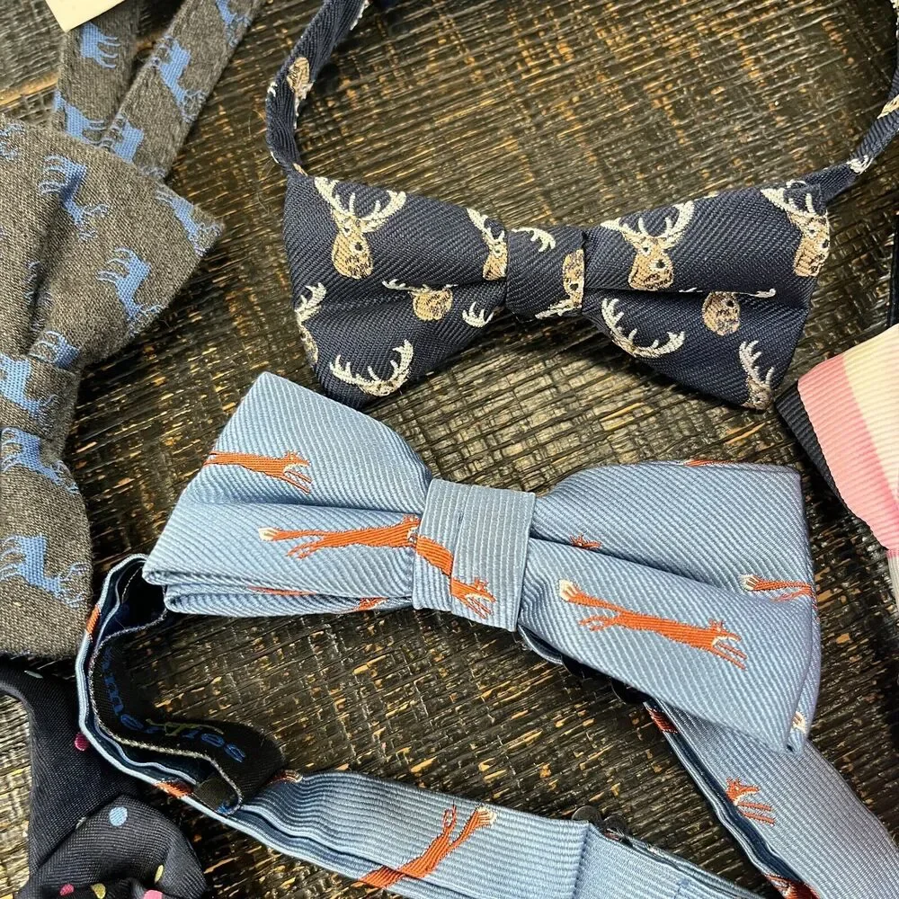 Janie & Jacks Adjustable Bow Ties 5 Designs Blue Collection For Kids